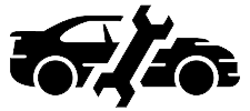 Silhouette of a car overlaid with mathematical equations and symbols, representing the integration of math in automotive design
