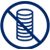 A  blue icon with a stack of coins crossed out, indicating no upfront costs.